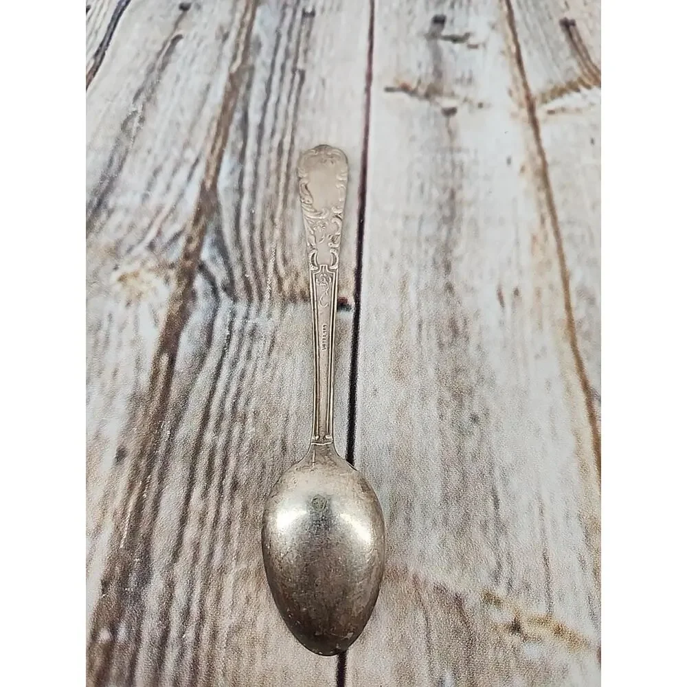 Antique Spoon Marked Votra 100 Patina Teaspoon